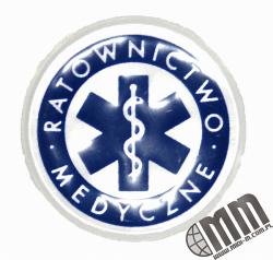 EMBLEMAT ODBLASKOWY KOŁO 9,5CM