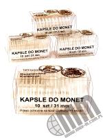 Kapsle do monet pakowane po 10 szt / 31 mm