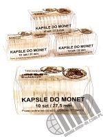 Kapsle do monet pakowane po 10 szt / 27,5 mm