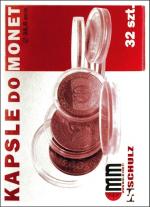 Kapsle do monet pakowane po 32 szt / 38,6mm